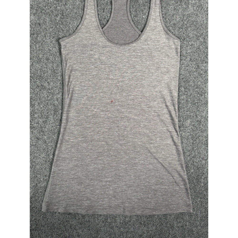 Lululemon Tank Top Womens 4 Gray Racerback Athletic Yoga Gym Sleeveless Shirt‎ - Picture 5 of 13